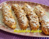 Foto del paso 7 de la receta: Rollitos de hojaldre rellenos de dulce de membrillo, almendras y leche condensada