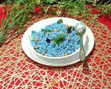 A picture of step 4 of Butterfly Pea Flower Healthy Lemon Rice.