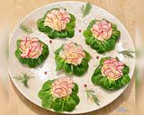 A picture of step 3 of Egg and Radish Toasts.