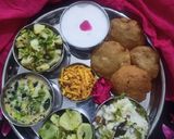 A picture of step 14 of Vrat Ki Thali.