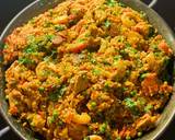 Paella, chicken, chorizo & prawns recipe step 13 photo