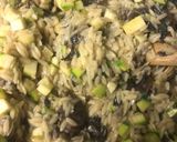 Une image de l'étape 3 de Risotto d’orzo champignon courgettes.