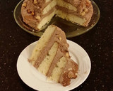 A picture of step 19 of Hazelnut Layer Cake with Hazelnut Cream Frosting.