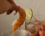 Hình bước làm 3 của món Tôm nướng chấm sốt Thái