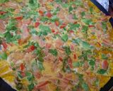 A picture of step 10 of Masala Breakfast Omelette with sauted vegetable.