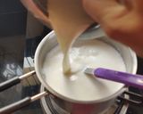 A picture of step 1 of Tuti fruti pudding.