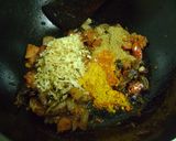 A picture of step 6 of Chettinad Meen Kuzhambu.