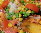 A picture of step 4 of Macaroni with Green Olives.