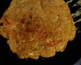 A picture of step 4 of Besan cheela.