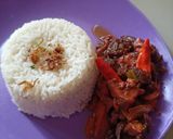 Foto langkah ke 5 dari resep Krengsengan Daging, Pentol Bakso Pedas Manis Sederhana.