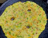 A picture of step 2 of Akki Roti.