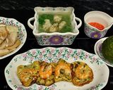 Hình bước làm 3 của món Canh mồng tơi chả cá thác lác