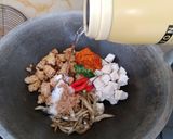Foto langkah ke 5 dari resep Tempe panggang Teri Tahu kuah santan.