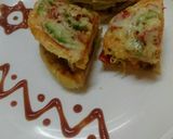 A picture of step 15 of Double decker Chole Pizza.
