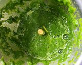 A picture of step 2 of Palak Aata Namkin.