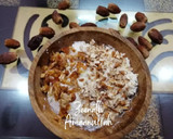 A picture of step 1 of Dates and Nuts Shrikhand.