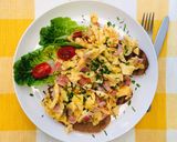Φωτογραφία βήματος 4 της συνταγής Scrambled eggs με ζαμπόν 🥚🍳🥓