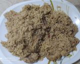 A picture of step 5 of Chicken Palao.