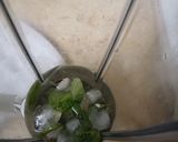A picture of step 1 of Mint Margarita 🍸.