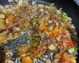 A picture of step 2 of Potato eggs bhujiya.