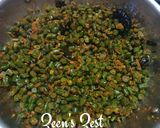 A picture of step 5 of Beans Palya.