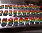 Foto langkah ke 6 dari resep Lidah Kucing Rainbow.
