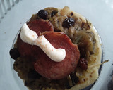 Foto del paso 10 de la receta: Arepa con salteado de berenjena, calabacín, cebolla y pasas de uva🍘🍆🥒🌰🍇🥓🍘