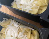 Foto del paso 1 de la receta: Tortilla de patatas en airfryer y sartén