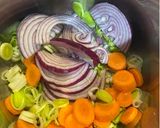A picture of step 1 of Butternut squash soup.