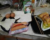 Foto langkah ke 1 dari resep Corndog Roti Tawar 🥓🍞🧀.
