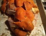 A picture of step 9 of Rock Cornish Game Hen stuffed and glazed.