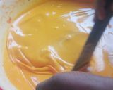 A picture of step 4 of Okpa with pap.