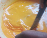 A picture of step 4 of Okpa with pap.
