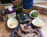 A picture of step 1 of Tenderloin Pasta With Blue Cheese Sauce.