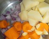 Une image de l'étape 1 de Soupe de lentilles corail.