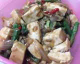 Foto langkah ke 2 dari resep Oseng Kacang Panjang + Terong + Tahu (with olive oil).