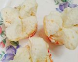 Hình bước làm 2 của món Bánh bông lan hấp không dùng bột nổi