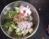 A picture of step 2 of Cucumber Raita.