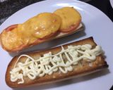 A picture of step 8 of Super Sausage and Cheese Sandwich 🥖🧀🍅.