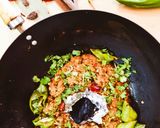A picture of step 5 of Karhai khara Masala Qeema.