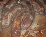 Foto del paso 4 de la receta Butifarra en salsa de vino tinto y polvo de nueces