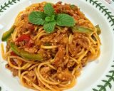 Gambar langkah 6 resipi 👩‍🍳Spaghetti Goreng Daging Cincang.