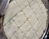 A picture of step 4 of Sandwich dhokla.