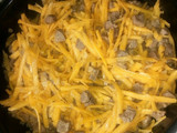 Salteado de anco y carne