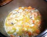 Foto del paso 6 de la receta: Calamar y gambas con calabaza sobre arroz