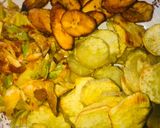 A picture of step 4 of Sweet potatoes plaintain and cabbage sauce.