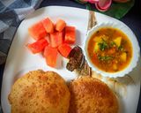 मसाला पूरी (masala poori recipe in Hindi) रेसिपी चरण 7 फोटो