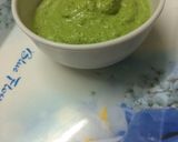 A picture of step 1 of Dhaniya & mung phali chutney(coriander& peanut chutney).