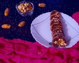 A picture of step 12 of Dry fruits and dates burfi.