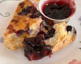 A picture of step 14 of Blueberry and White Chocolate Scones.